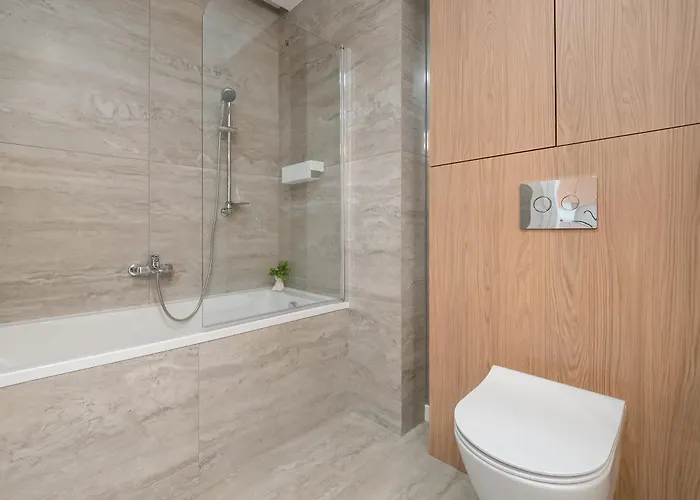 Lejlighed Atrakcyjne Z Parkingiem & Balkonem By Renters *